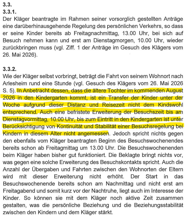 Superprovisorische Verfügung Obergericht