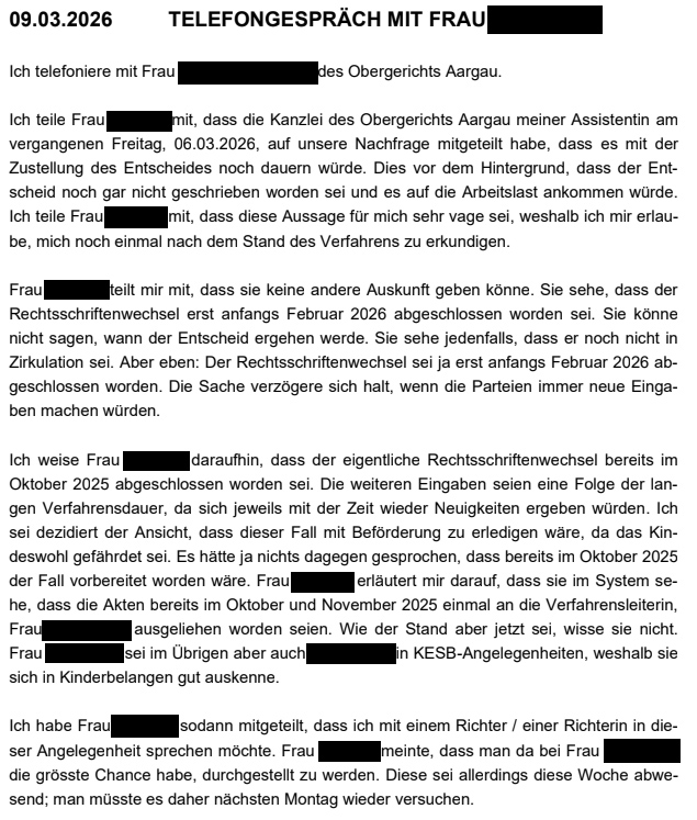 Telefonnotizen