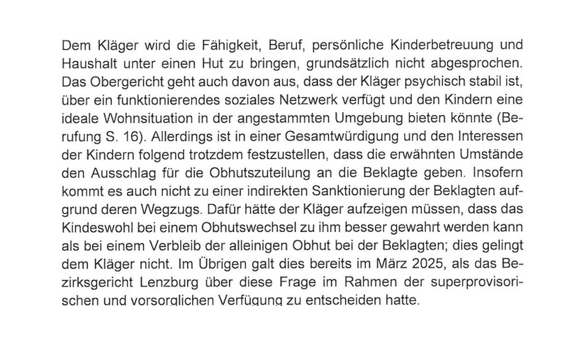 Weiterer Auszug zur Beurteilung im März 2025